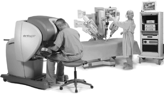 Copy of original 3GPP image for 3GPP TS 22.826, Figure 5.2.4.1.1-1: Example of a surgery aiding robotic system